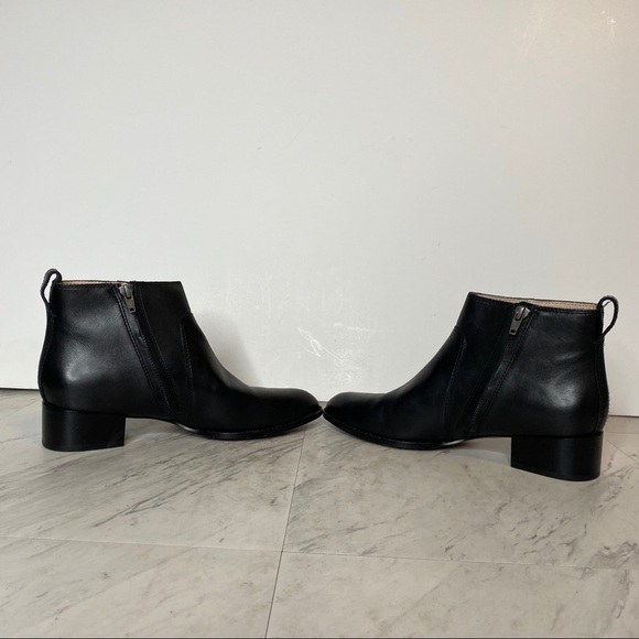 New! Madewell Camden Black Leather Ankle Bootie 7.5 - Picture 5 of 15